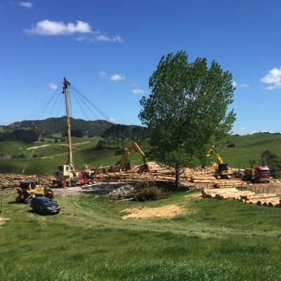 Woodlot logging dairy farm runoff